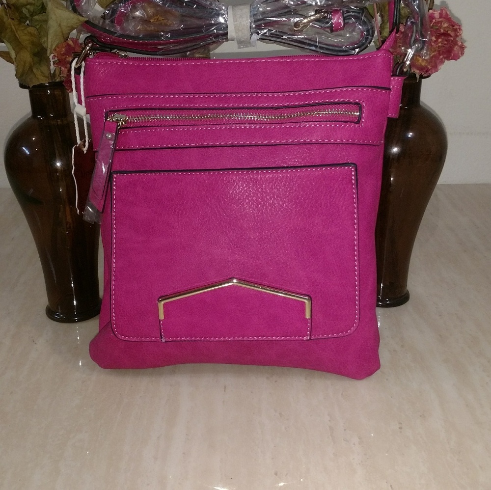 Hot pink shoukder purse